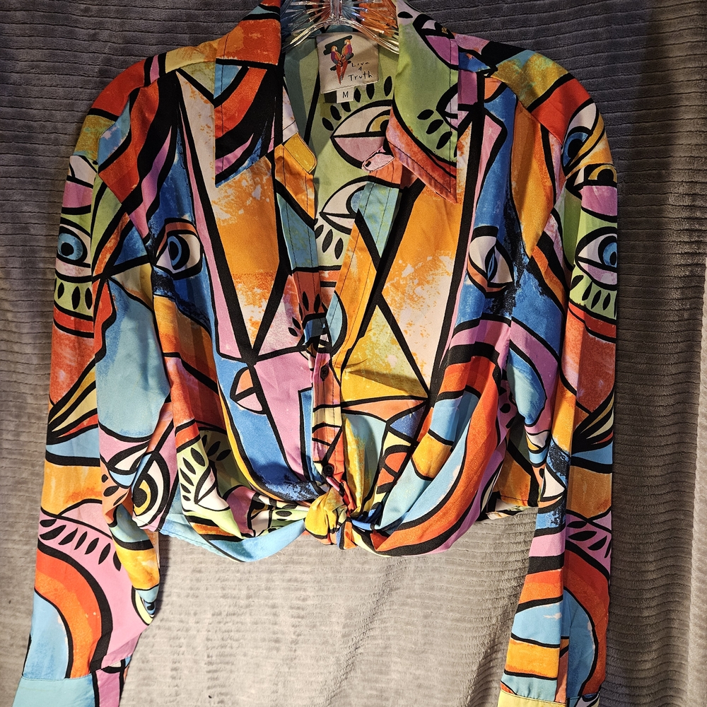 Live 4 Truth Multicolor Abstract Blouse